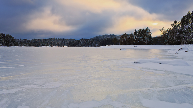 Sécurité sur la glace lac Chapleau