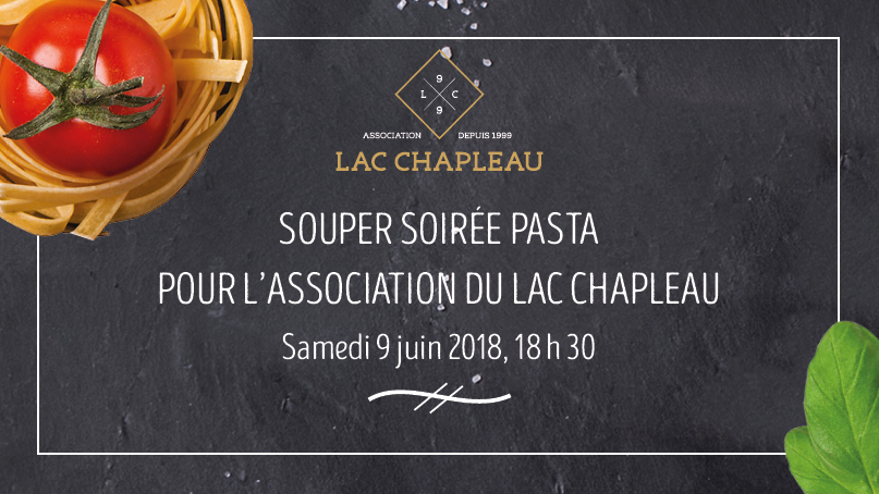 Soirée souper pasta organisée par l'Association du lac Chapleau